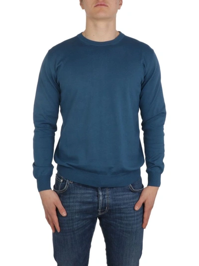 Shop Altea Men's Blue Cotton Sweater