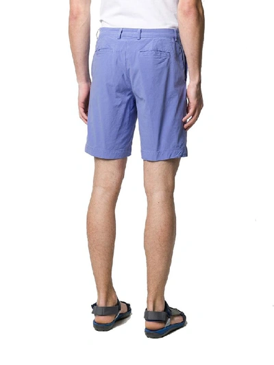 Shop Kenzo Men's Blue Cotton Shorts