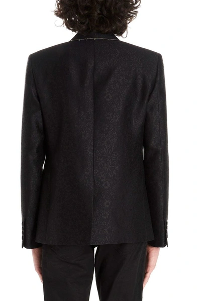 Shop Saint Laurent Men's Black Wool Blazer