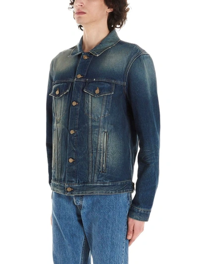 Shop Alanui Men's Blue Cotton Jacket