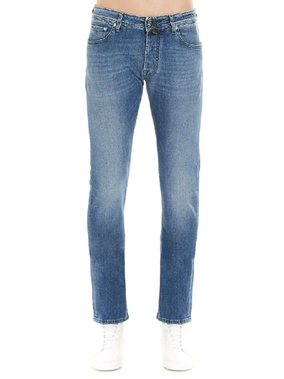 Shop Jacob Cohen Men's Blue Cotton Jeans