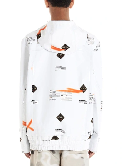 Shop Heron Preston Men's White Polyester Outerwear Jacket