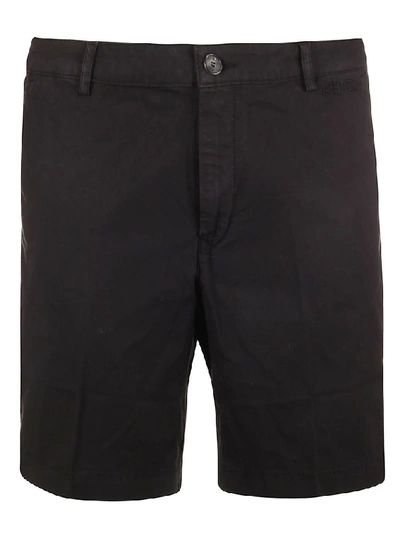 Shop Kenzo Men's Black Cotton Shorts