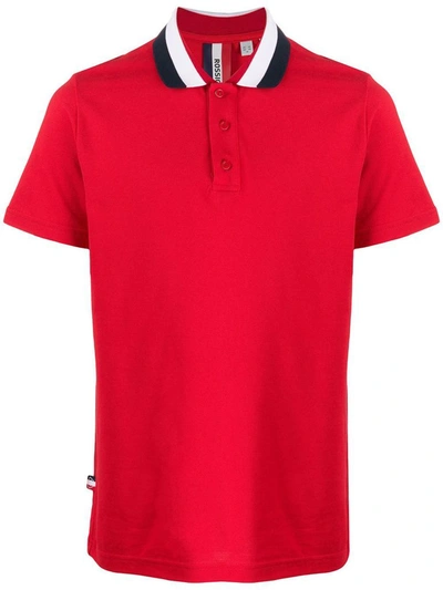 Shop Rossignol Men's Red Cotton Polo Shirt