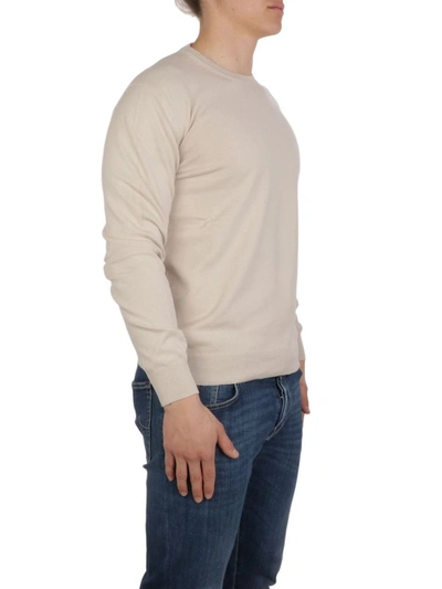 Shop Altea Men's Beige Cotton Sweater
