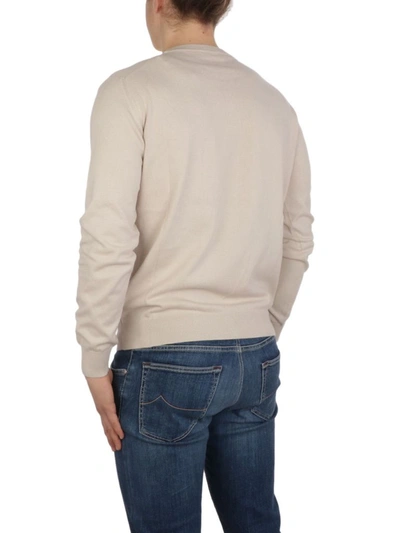Shop Altea Men's Beige Cotton Sweater