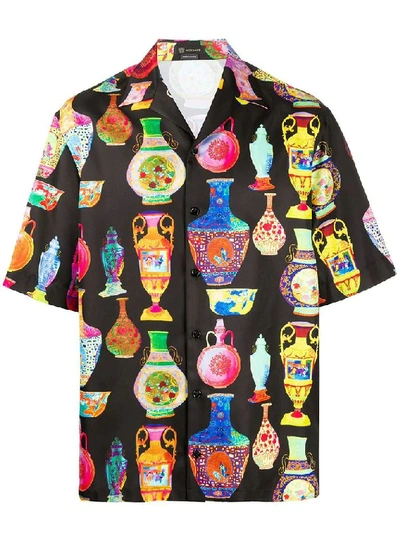 Shop Versace Men's Multicolor Polyester Shirt