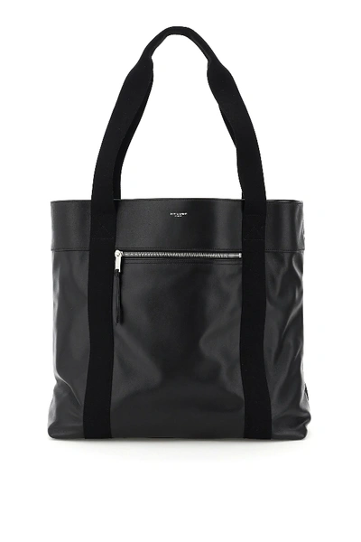 Shop Saint Laurent Daily Medium Tote Bag In Black