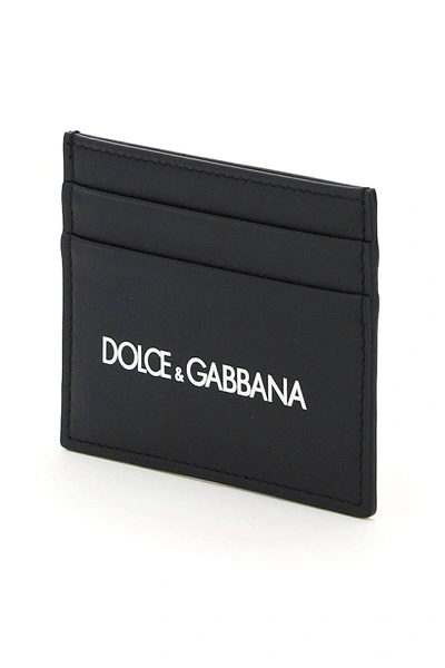Shop Dolce & Gabbana Card Holder In Black,white