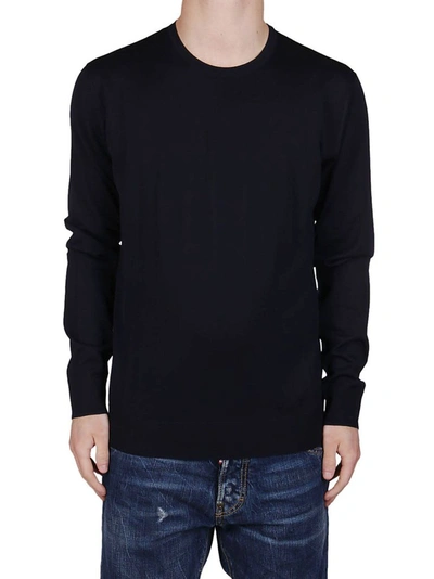 Shop Jil Sander Men's Blue Wool Sweater