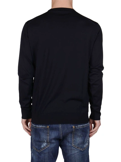 Shop Jil Sander Men's Blue Wool Sweater