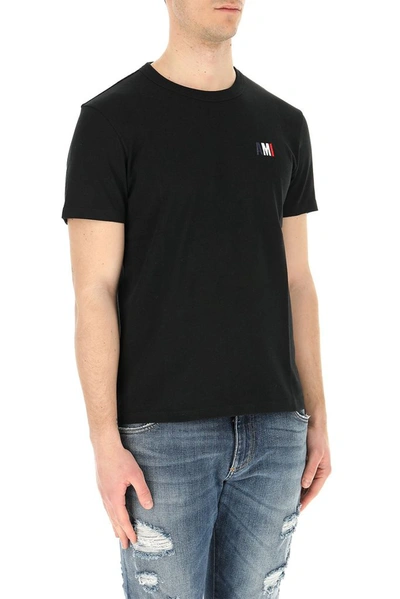 Shop Ami Alexandre Mattiussi Men's Black Cotton T-shirt