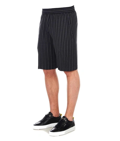 Shop Neil Barrett Men's Black Viscose Shorts