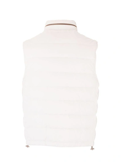 Shop Brunello Cucinelli Men's White Polyamide Vest