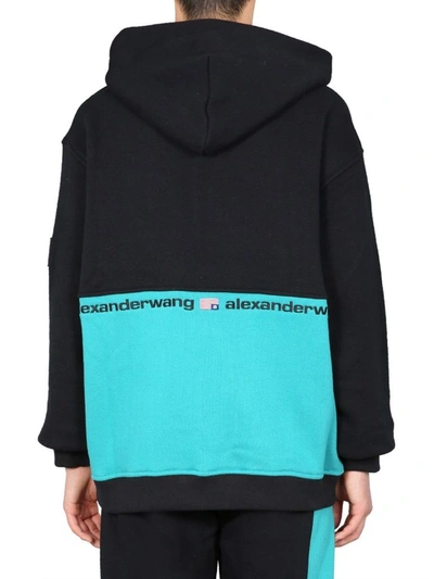 Shop Alexander Wang Men's Black Cotton Sweatshirt