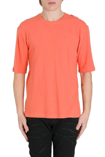 Shop Laneus Men's Orange Cotton T-shirt