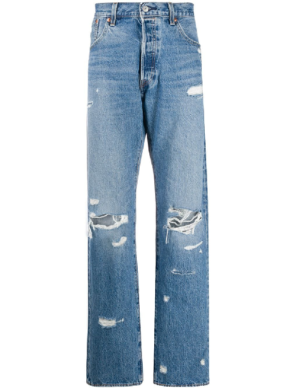 levi's 511 distressed jeans