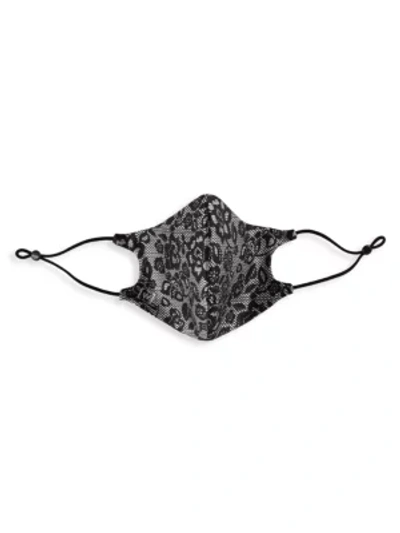 Shop Wolford Lace Face Mask In Black