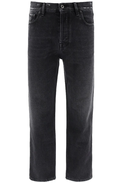 Shop Valentino Straight Jeans With Vlogo Inlay In Black