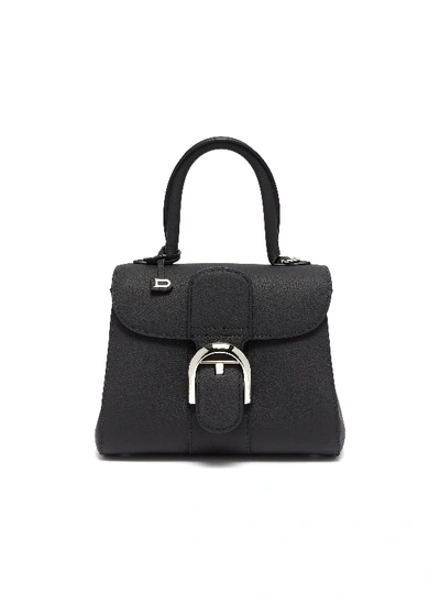 Shop Delvaux 'brilliant Mini Rodéo' Shoulder Bag In Black