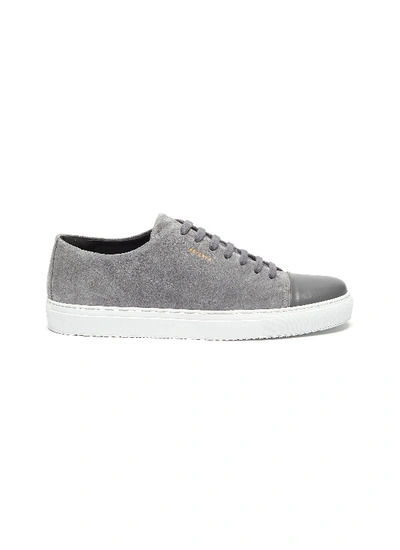Shop Axel Arigato Cap Toe Suede Leather Sneakers