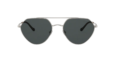 Shop Giorgio Armani Woman Sunglass Ar6111 In Grey