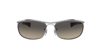 Shop Ray Ban Ray In Light Grey Gradient