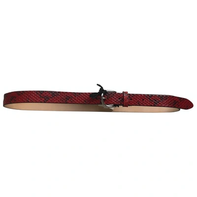 Pre-owned Isabel Marant Red Leather Belt