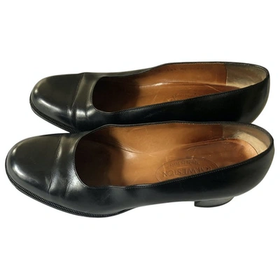 Pre-owned Jm Weston Black Patent Leather Heels