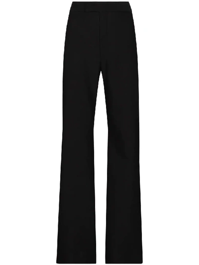 Shop Moncler 1952 Wide-leg Trousers In Black