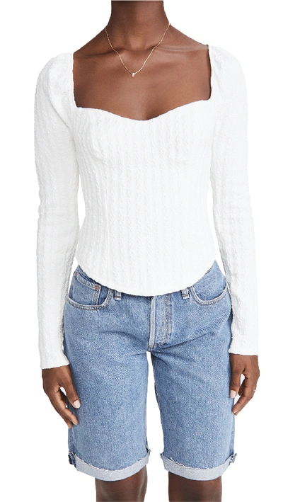 Shop Free People Brittany Top In Winter White