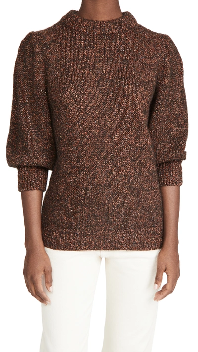 Shop Anine Bing Rosalind Alpaca Sweater In Brown