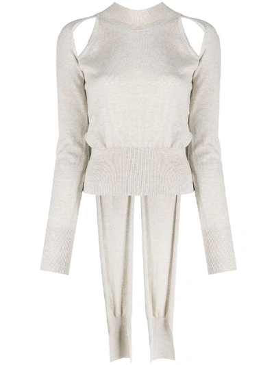 Shop Rejina Pyo Cutout Sweater In Grey