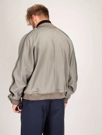 Shop Maison Margiela Sweat Jacket Zip In Grey