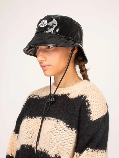 Shop Moncler Berretto Hat In Black