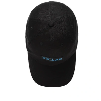 Shop Raf Simons Lab Cap In Black