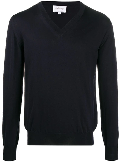 BRIONI FINE KNIT WOOL JUMPER 