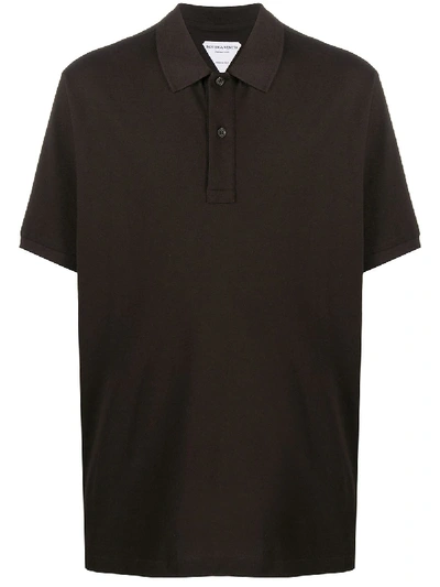 Shop Bottega Veneta Classic Polo Shirt In Brown