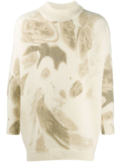 Shop 424 Abstract Pattern Jumper In Neutrals