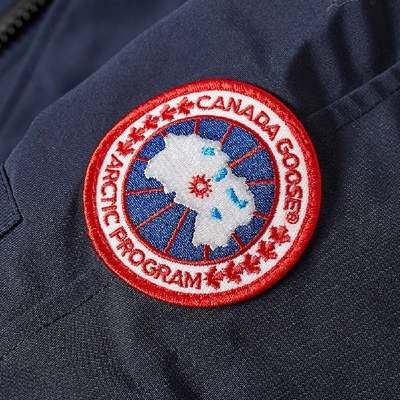 Shop Canada Goose Chilliwack Bomber Jacket In Blue
