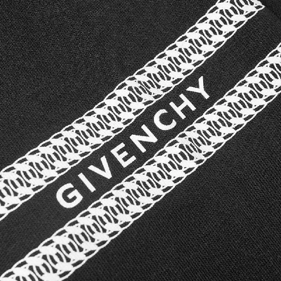 Shop Givenchy Chain Print Hoody In Black