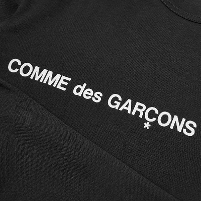 Shop Comme Des Garçons Shirt Comme Des Garcons Shirt Logo Tee In Black