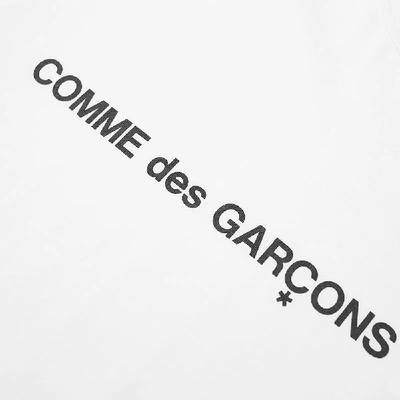 Shop Comme Des Garçons Shirt Comme Des Garcons Shirt Logo Tee In White