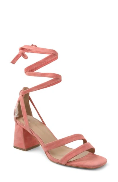 Shop Bcbgeneration Deena Strappy Sandal In Pink Suede