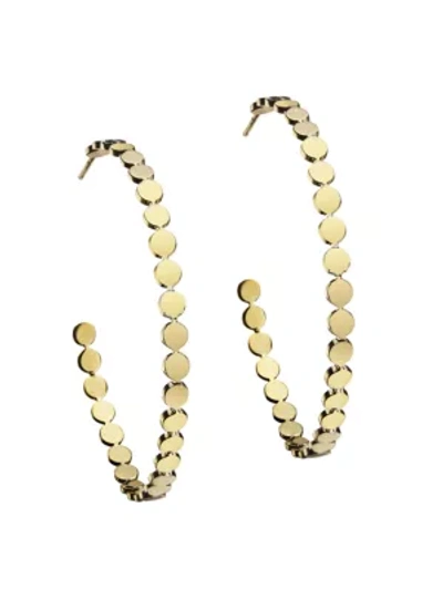 Shop Jennifer Zeuner Jewelry Women's Margaux 14k Goldplated Medium Hoop Earrings