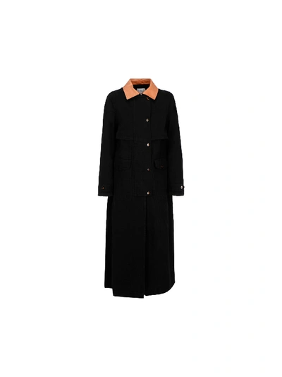 Shop Forte Forte Trench Coat In Nero