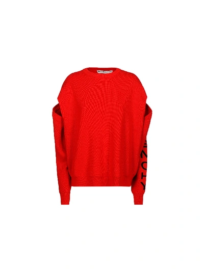 Shop Givenchy Sweater In Red/black