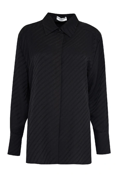 Shop Givenchy Jacquard Shirt In Black