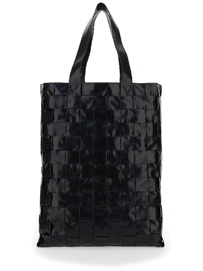 Shop Bottega Veneta Intrecciato Tote Bag In Black/black-silver