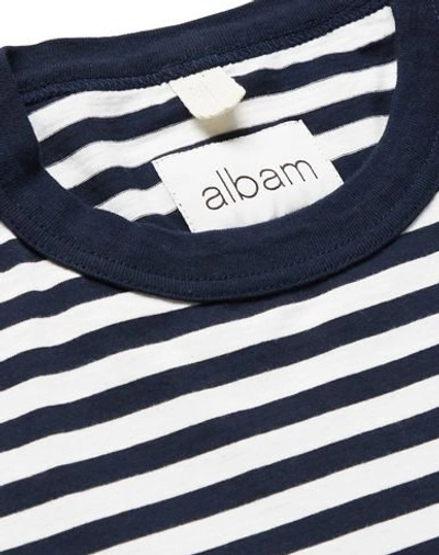 Shop Albam T-shirts In Dark Blue